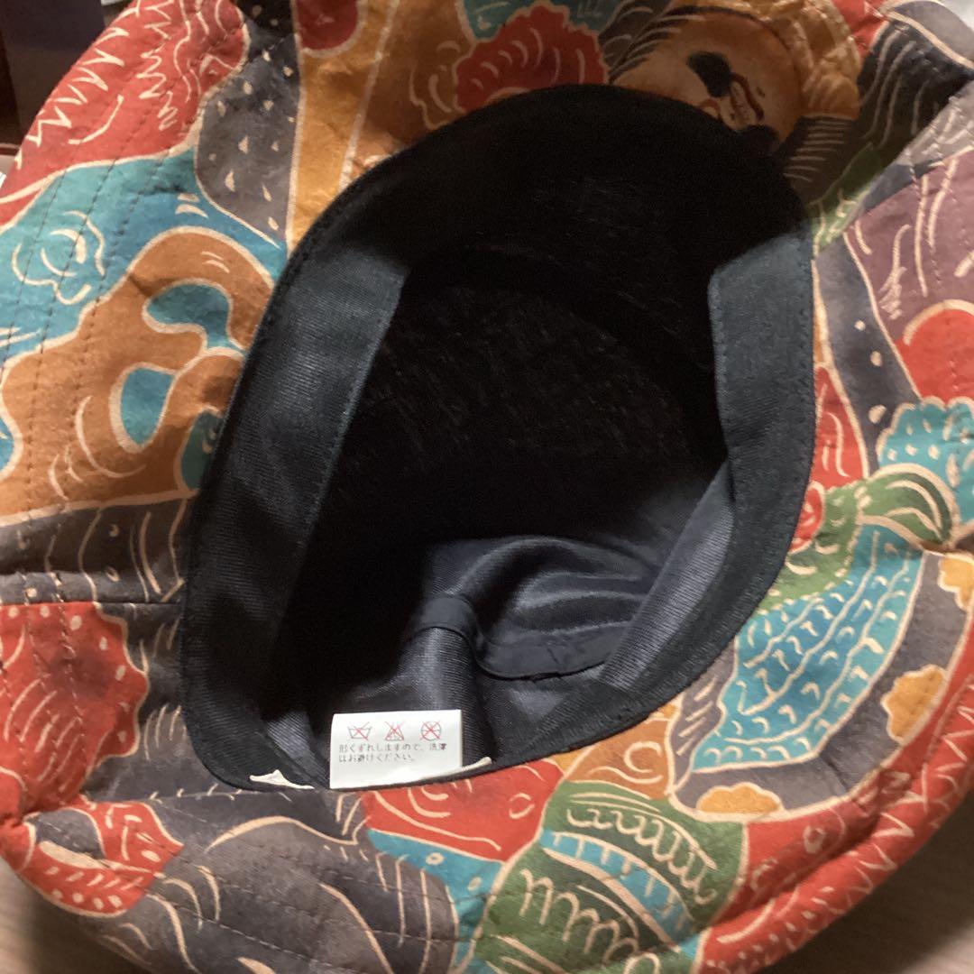 光ちゃん久留米絣藍暦(あいごよみ)レディス帽子と欅花器２点まとめて