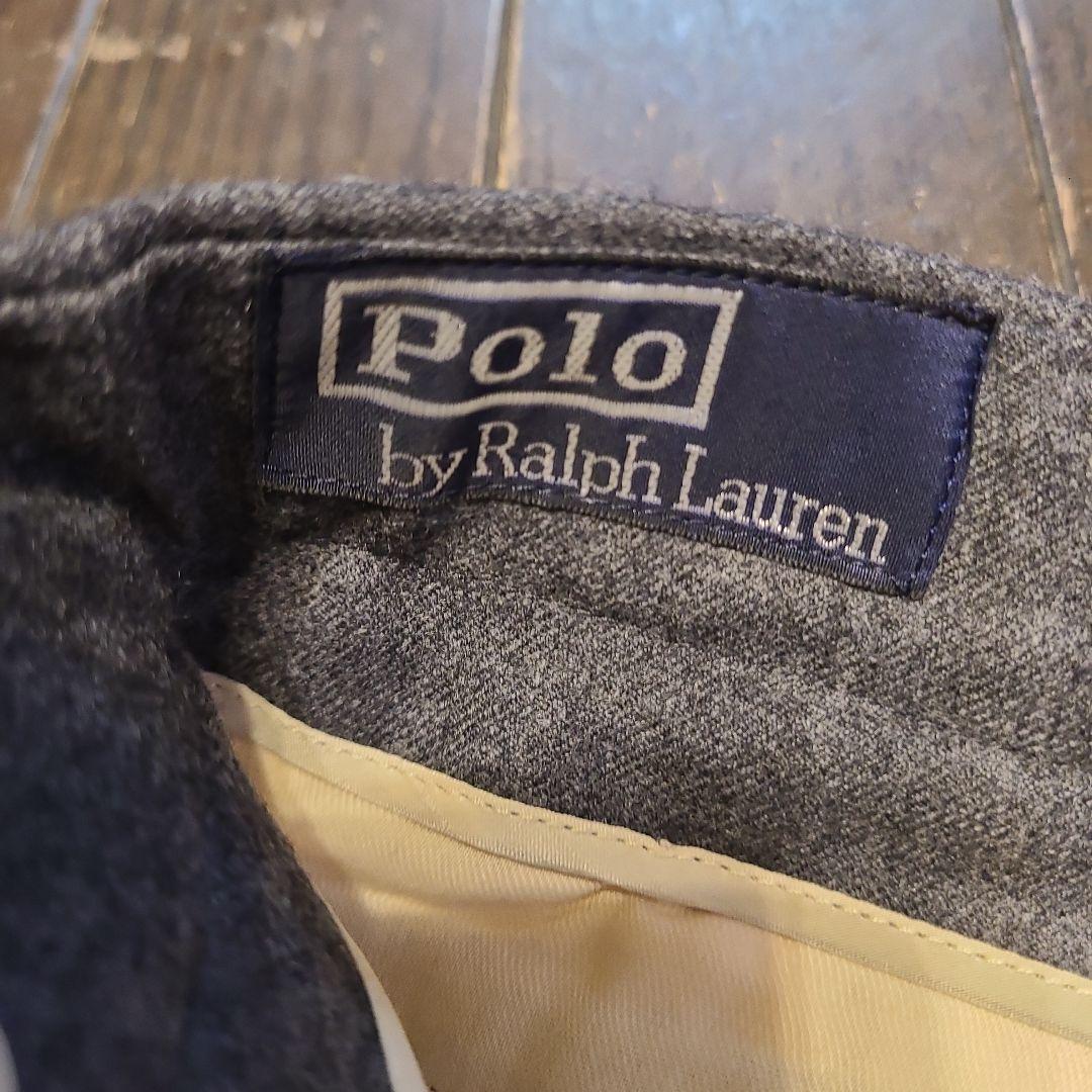 90S Polo by RalphLauren グレー ウール パンツ 84