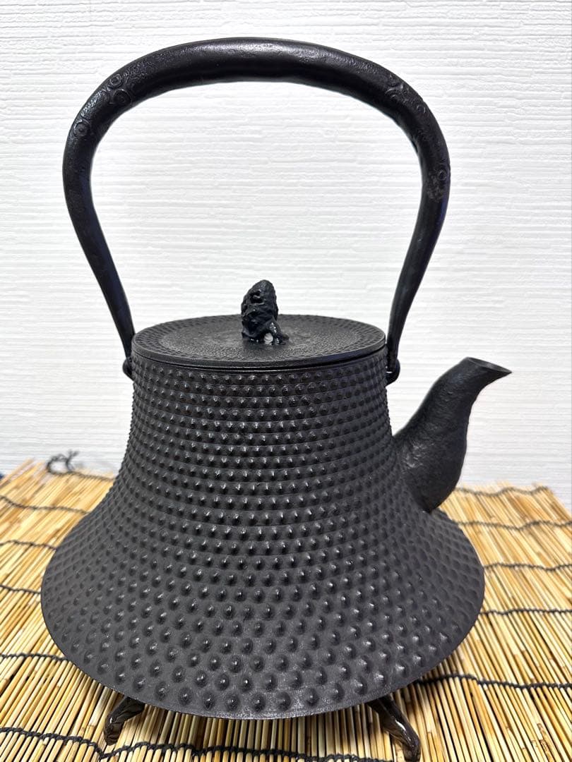 未使用品、タグ付　南部成龍堂鋳　及川光正　斎峰造　３０型　南部鉄瓶　南部鉄器