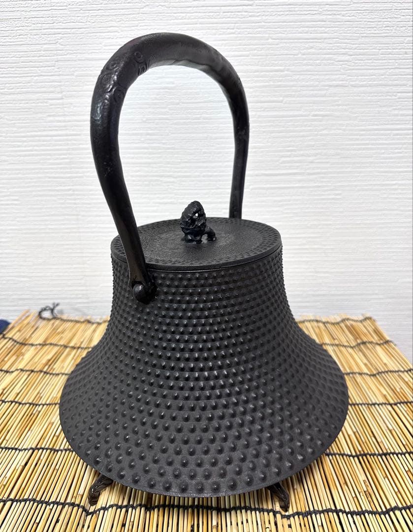 未使用品、タグ付　南部成龍堂鋳　及川光正　斎峰造　３０型　南部鉄瓶　南部鉄器