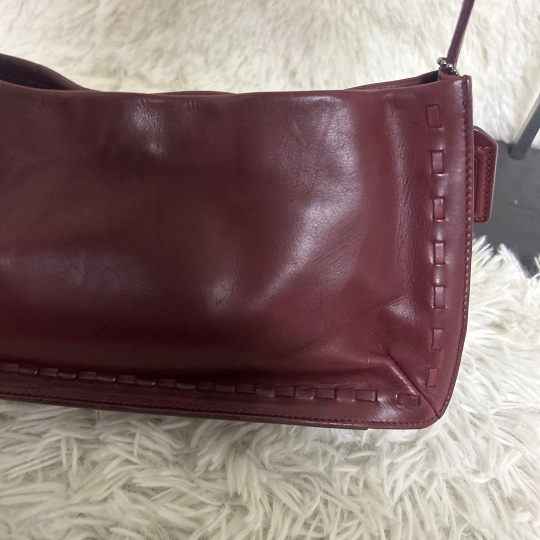 【極美品】オールドコーチ ハンドバッグ ワンショルダー ボルドー