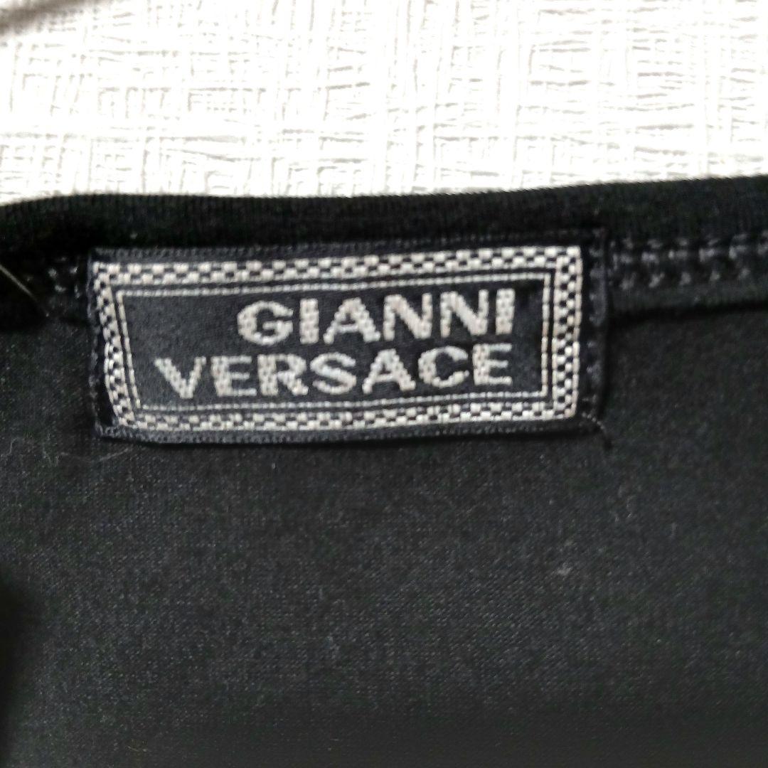 VERSACEヴェルサーチ カットソー ロンT メデューサ ロゴ刺繍