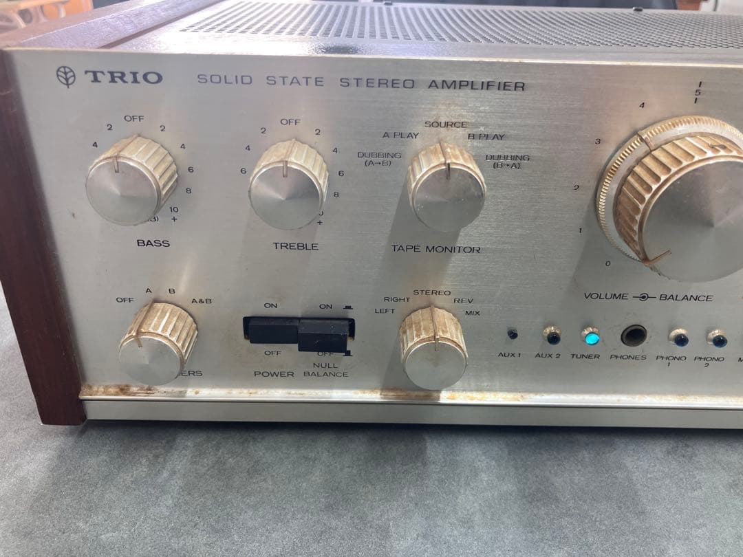 名機！【TRIO/トリオ】KA-5002 プリメインアンプ　昭和レトロ※通電のみ