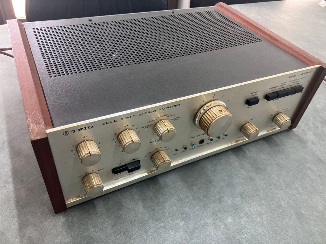 名機！【TRIO/トリオ】KA-5002 プリメインアンプ　昭和レトロ※通電のみ
