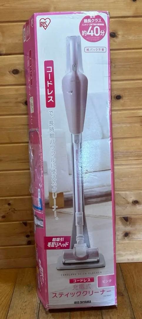充電式スティッククリーナー ピンク