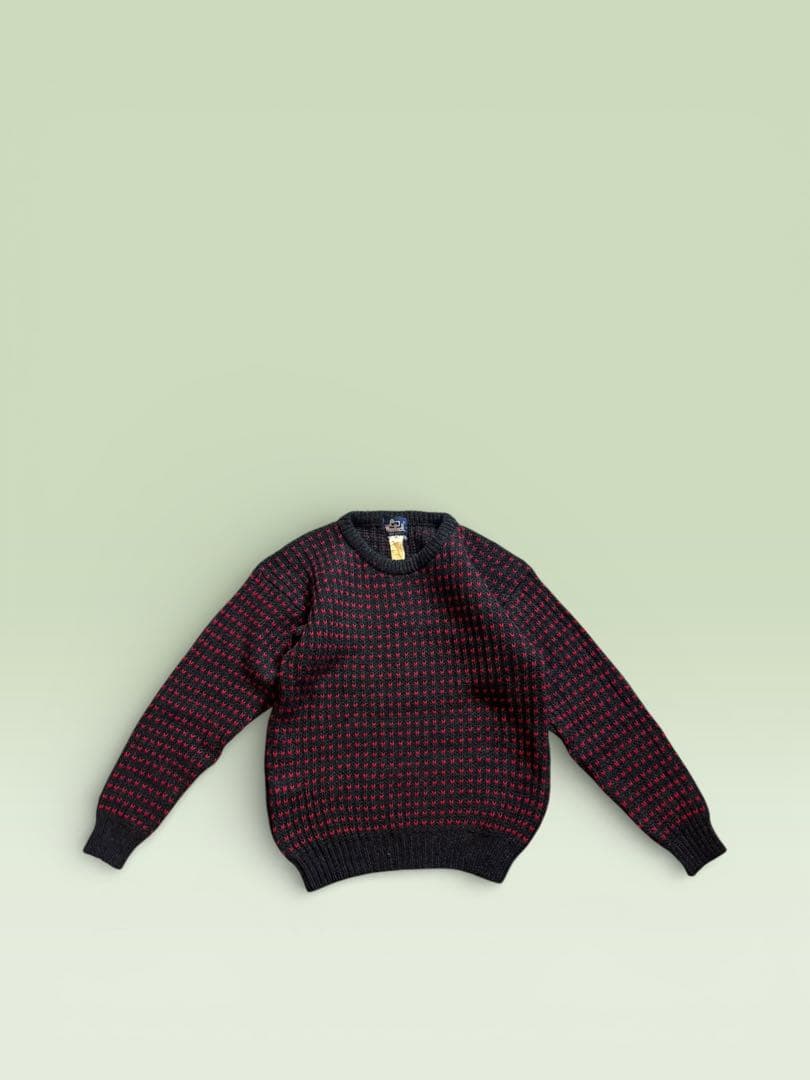 80's woolrich ウールリッチ　バーズアイニット　ヴィンテージ