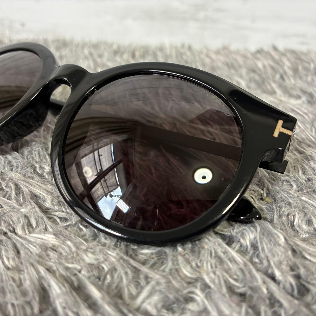 【美品】トムフォード TF475-D 01A サングラス ボストン型 ブラック