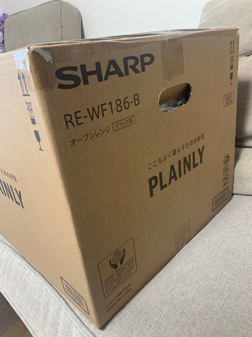 新品！オーブンレンジ PLAINLY RE-WF186-B