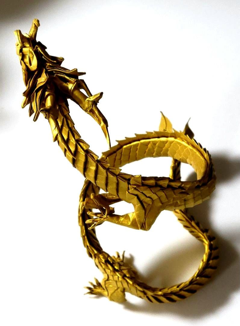 tam　折り紙　黄金の昇り龍