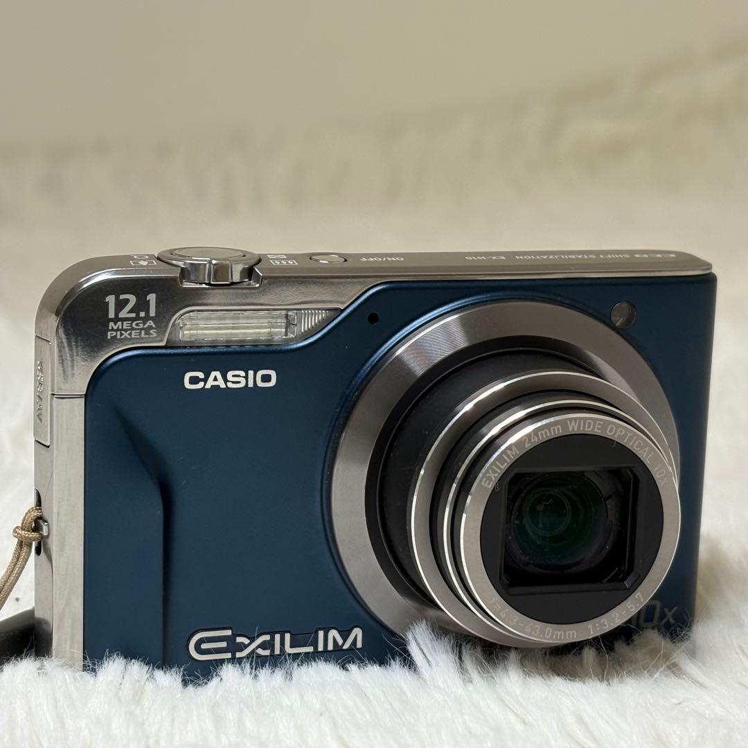 CASIO カメラ　EX-H10 充電器　ブルー　説明書 コンデジ　動作品