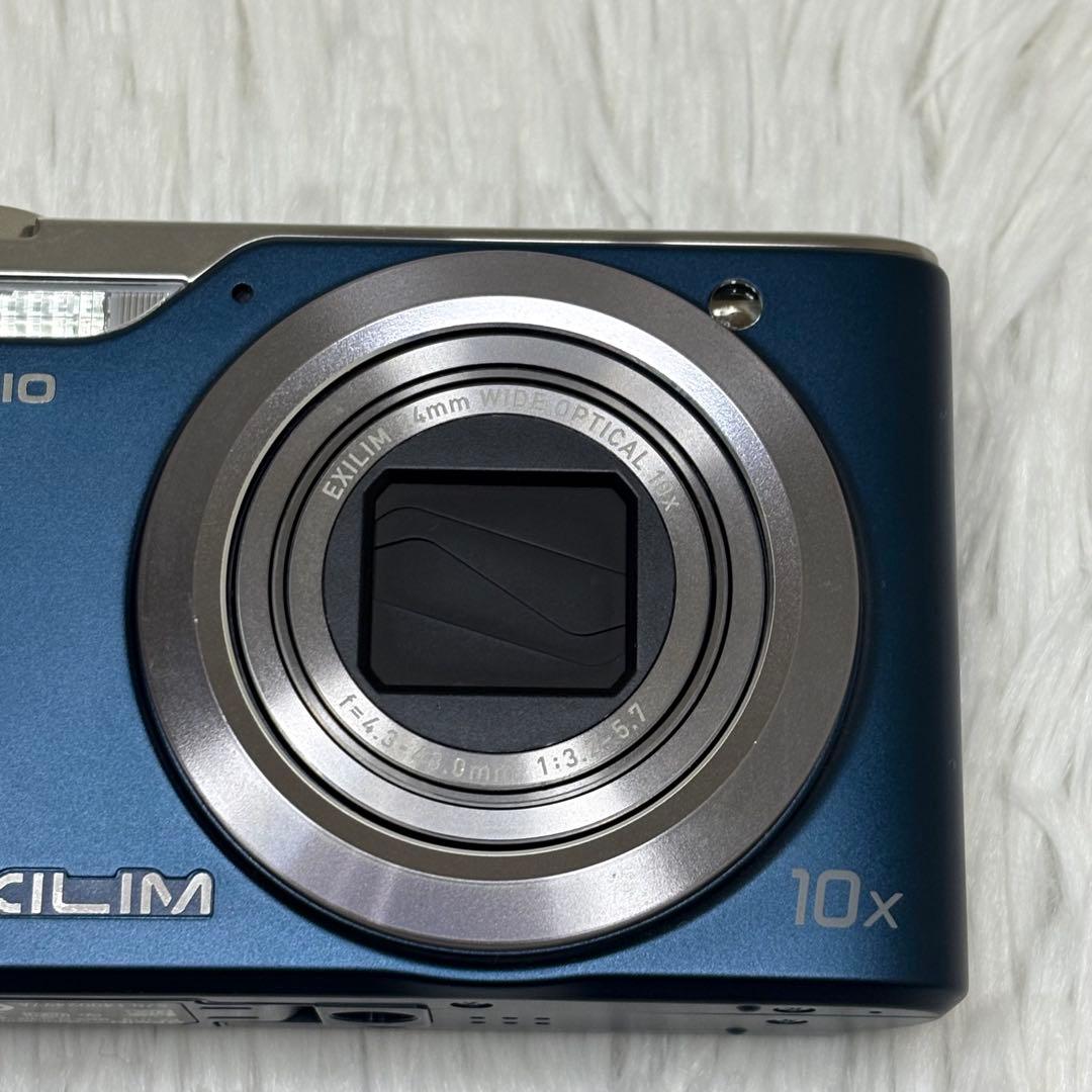 CASIO カメラ　EX-H10 充電器　ブルー　説明書 コンデジ　動作品