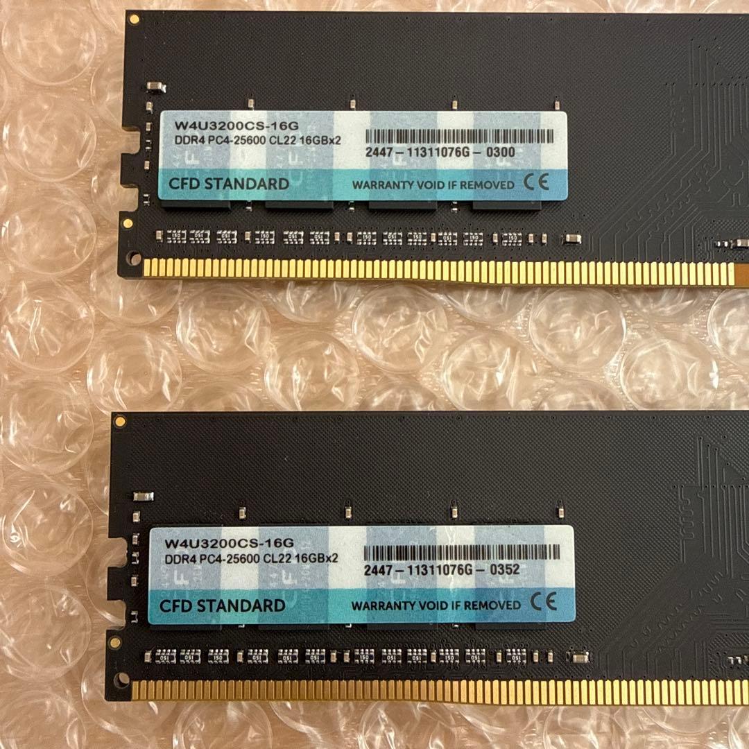 CFD DDR4 メモリー 32GB (16GBx2)セット