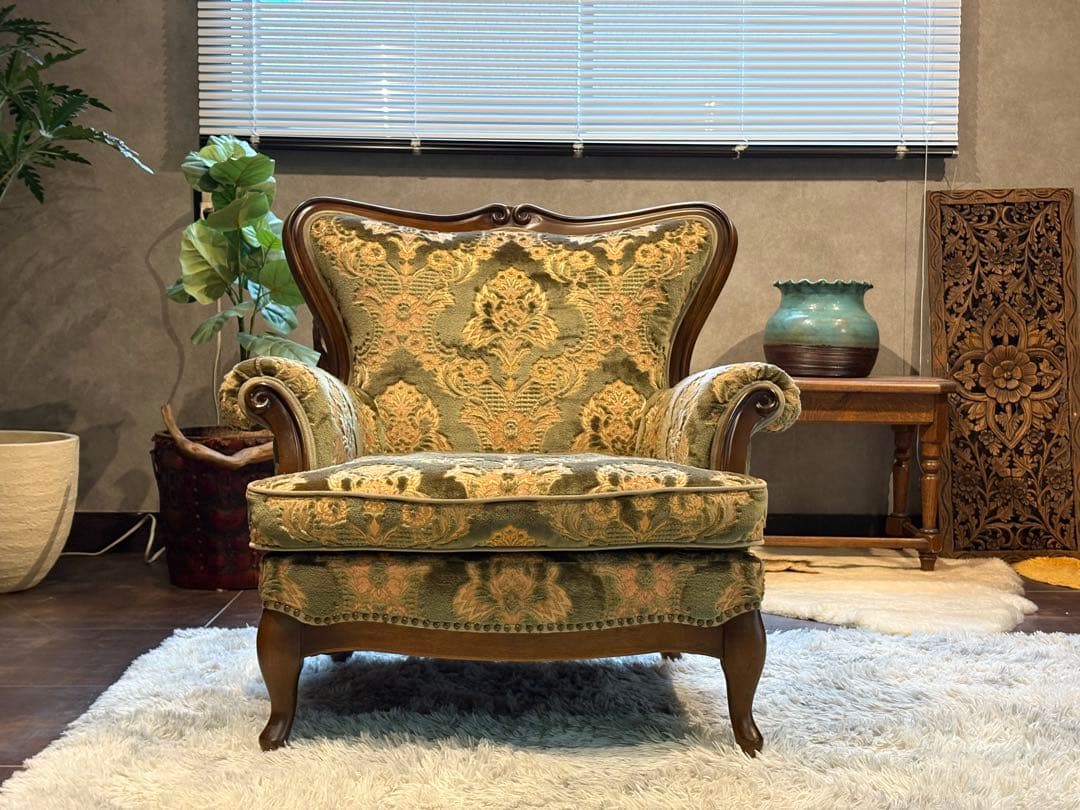 ②Wade様　マルニ木工 ビンテージソファ　1Pソファ　クラシック　SG