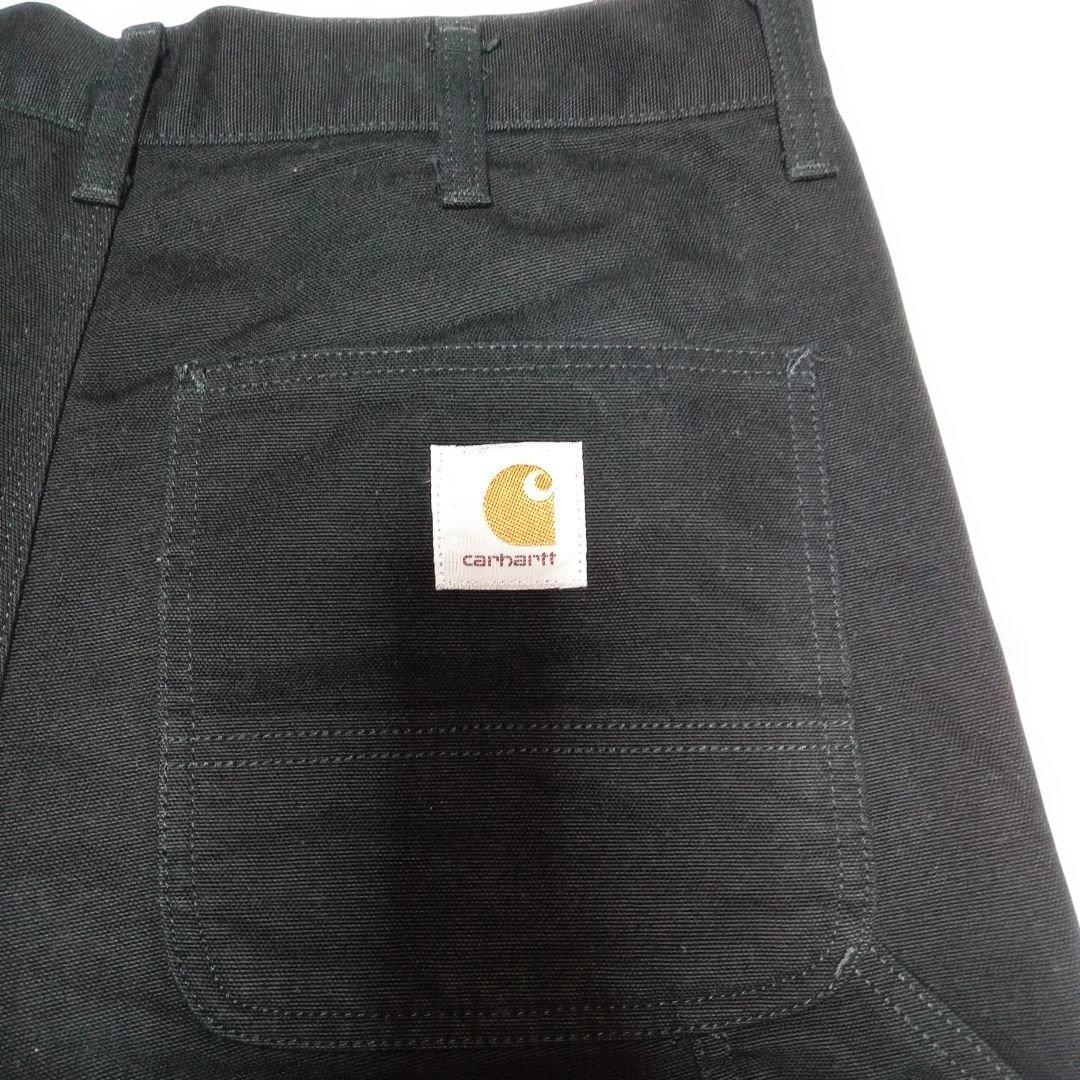 カーハートWIP ダブルニーパンツブラック