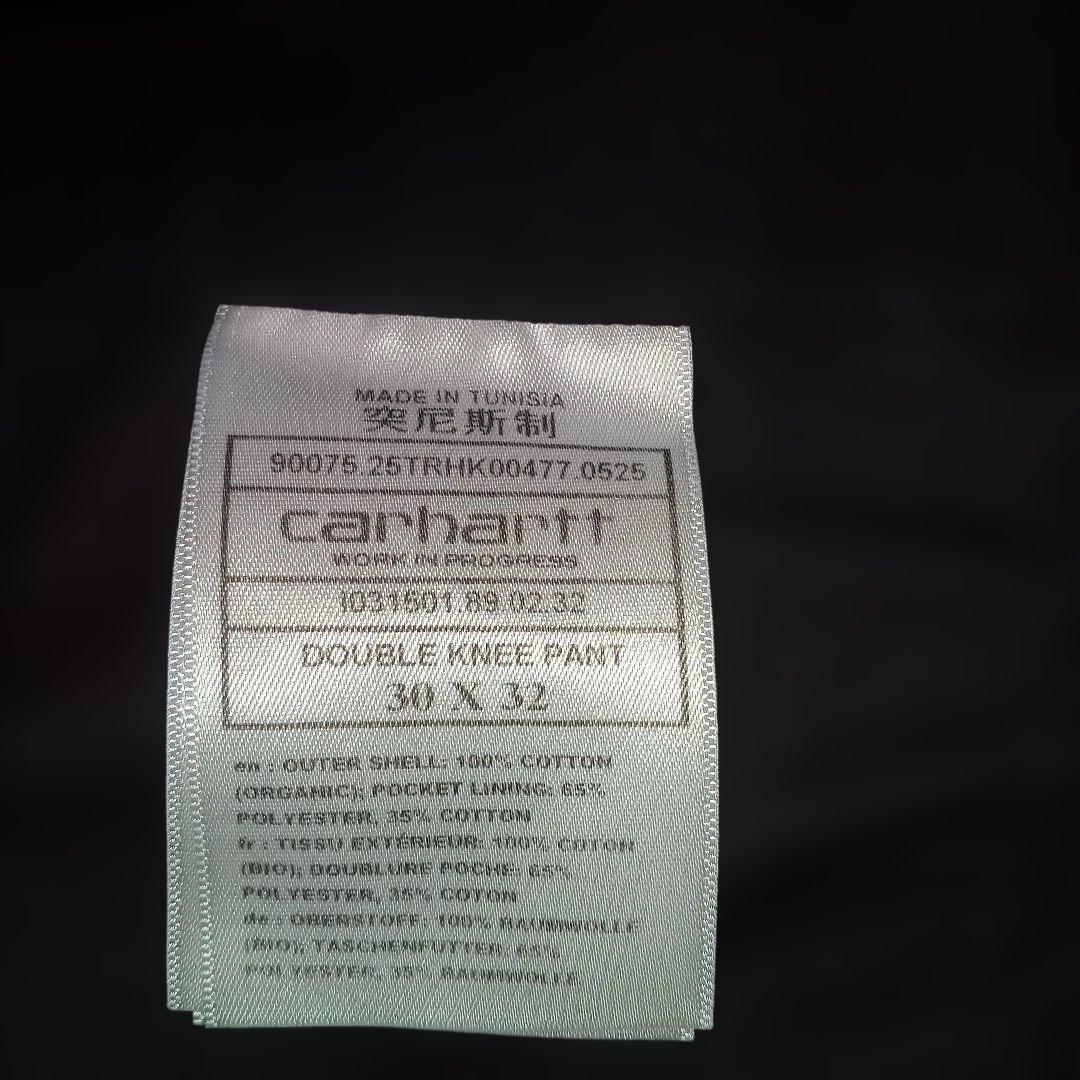 カーハートWIP ダブルニーパンツブラック