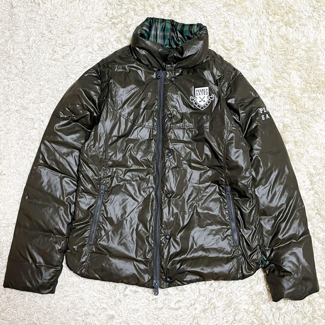 PEARLY GATES ダウンジャケット リバーシブル4way チェック柄