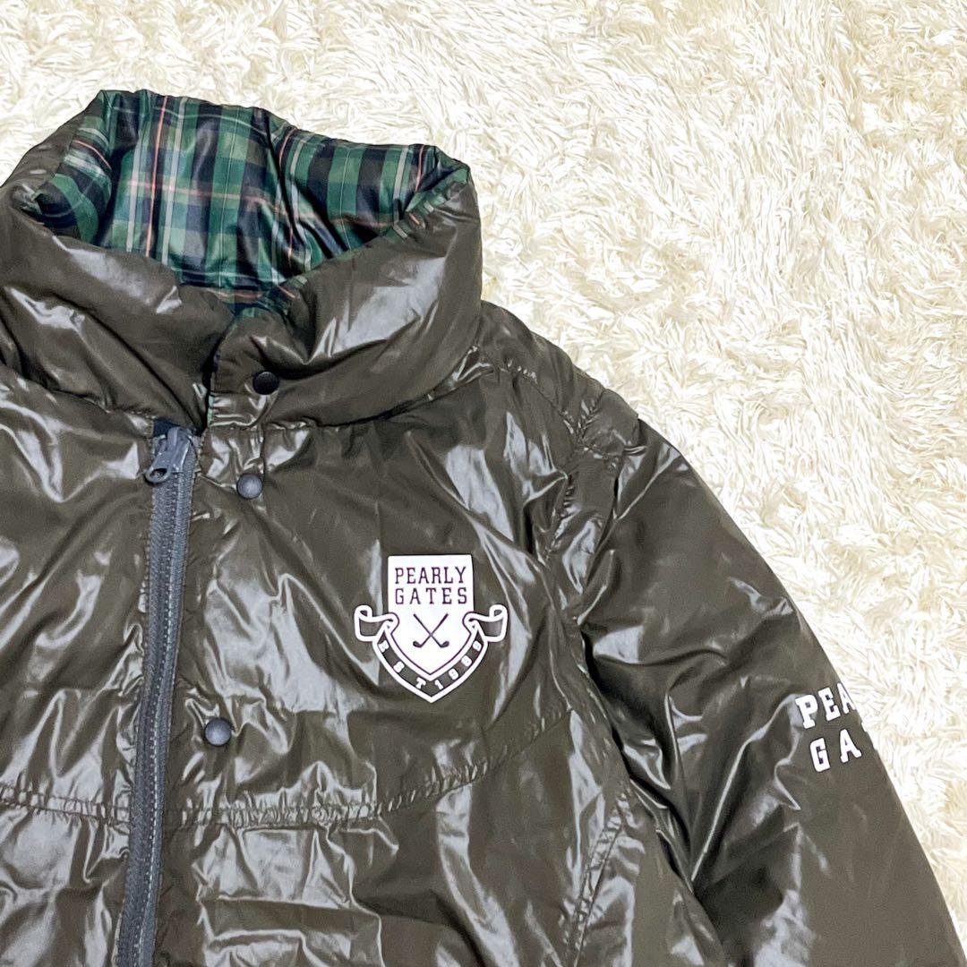 PEARLY GATES ダウンジャケット リバーシブル4way チェック柄