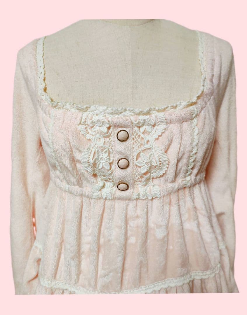 ♡　希少 リズリサ リボンワンピー 姫ギャル 00s ゴスロリ ロリータ