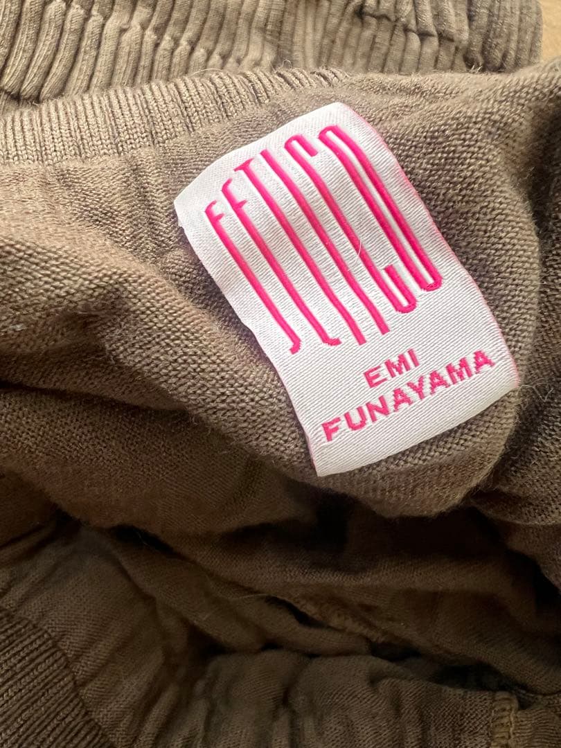 fetico ブラウン ニットワンピース