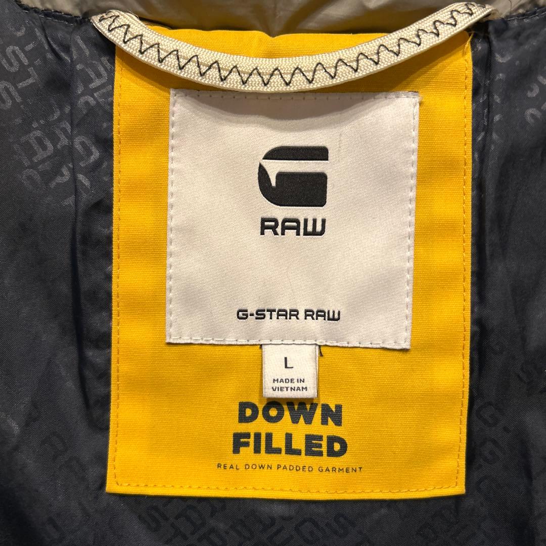 【美品】G-STAR RAW 高級ダウンジャケット カモフラージュ柄 古着 L