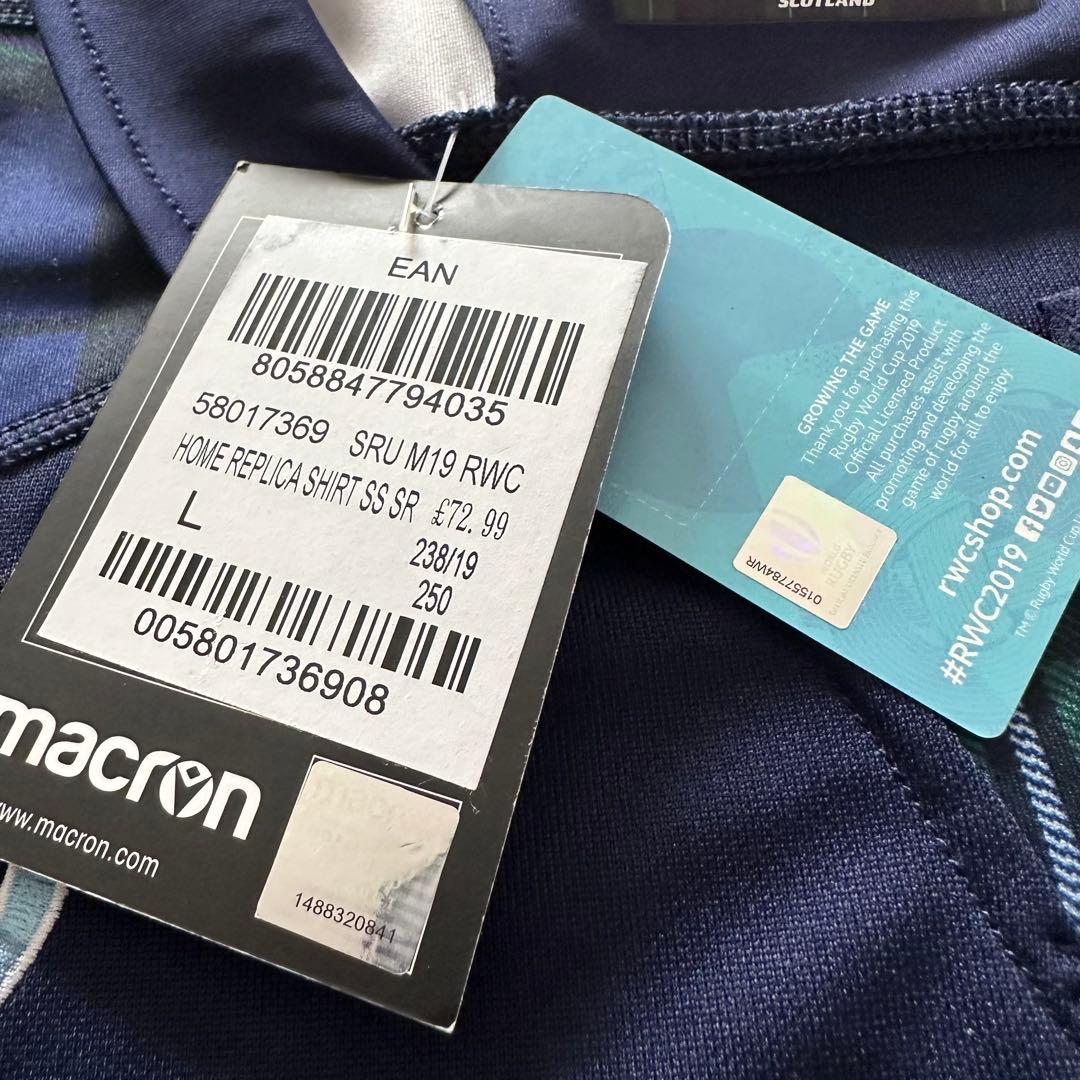 マクロン　スコットランド代表　ラグビージャージ　　W杯　2019年　Lサイズ