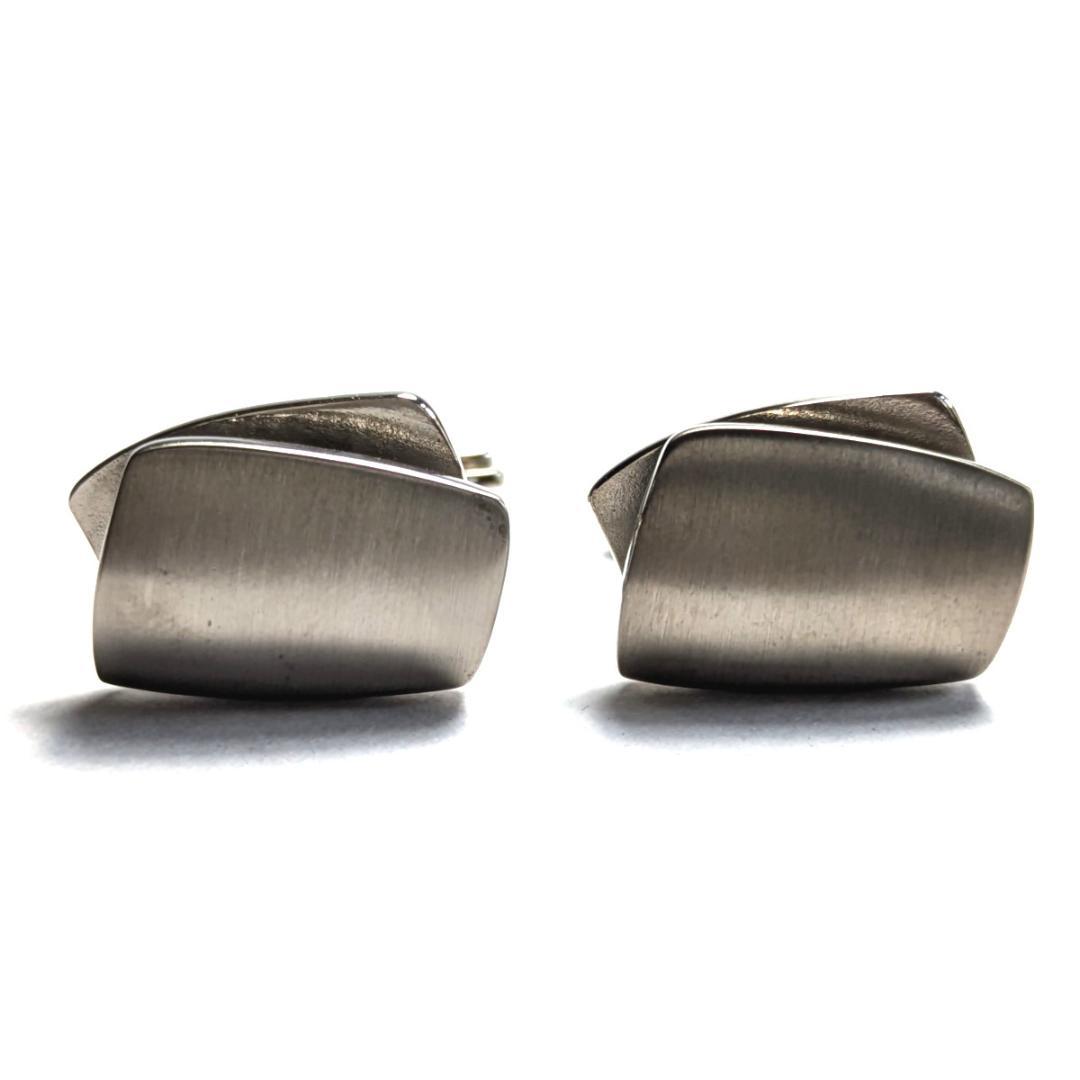 lvc6 ドイツ製LANVIN ランバン カフリンクス シルバー ソフトソリッド