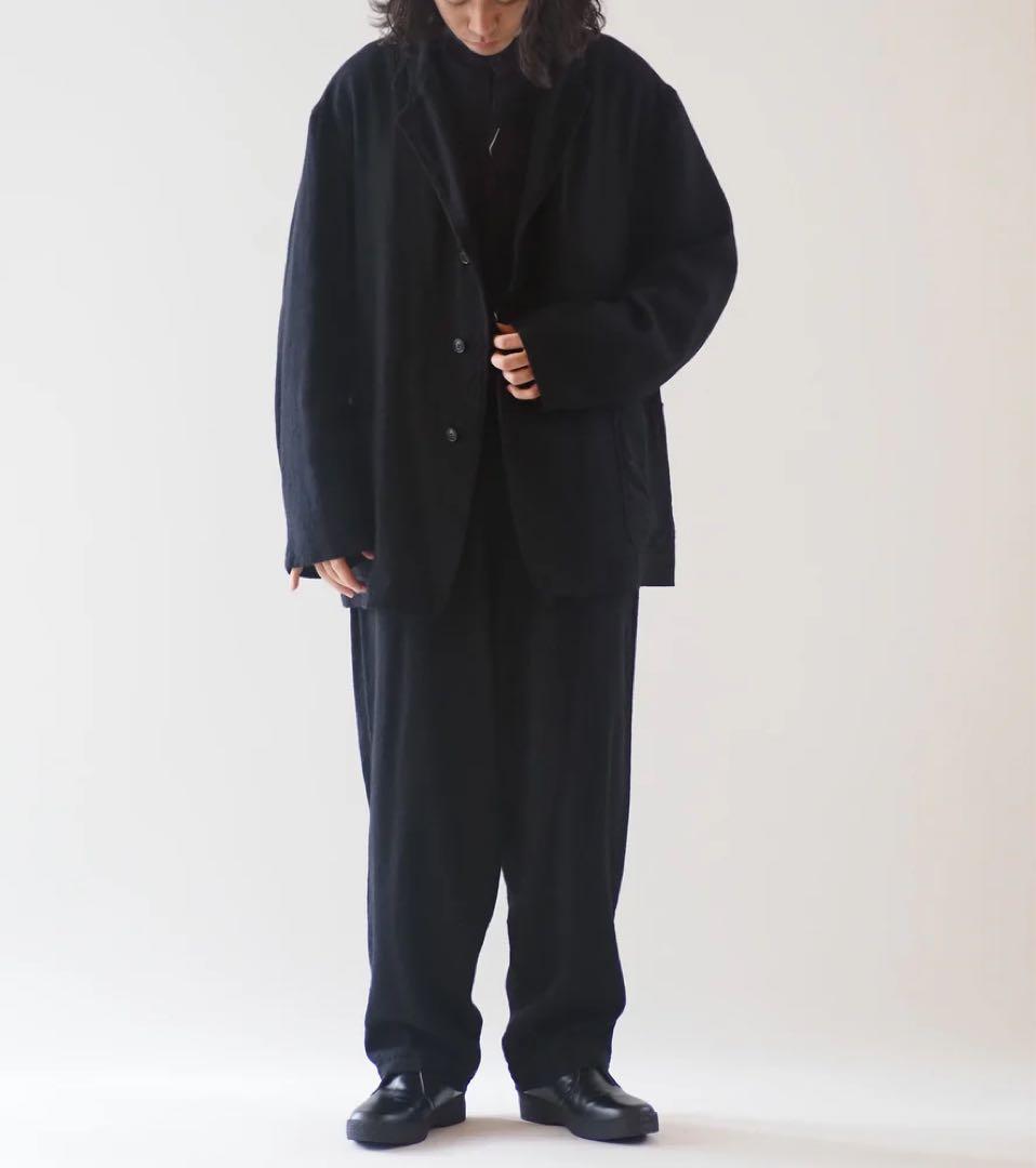 comoli 2024aw カシミヤシルクストライプジャケット、パンツ