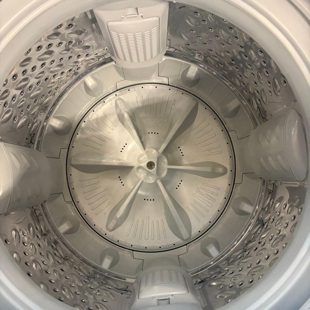 611 関東圏配送　ガラストップ　洗濯機　容量7kg 一人暮らし　家庭用でも！