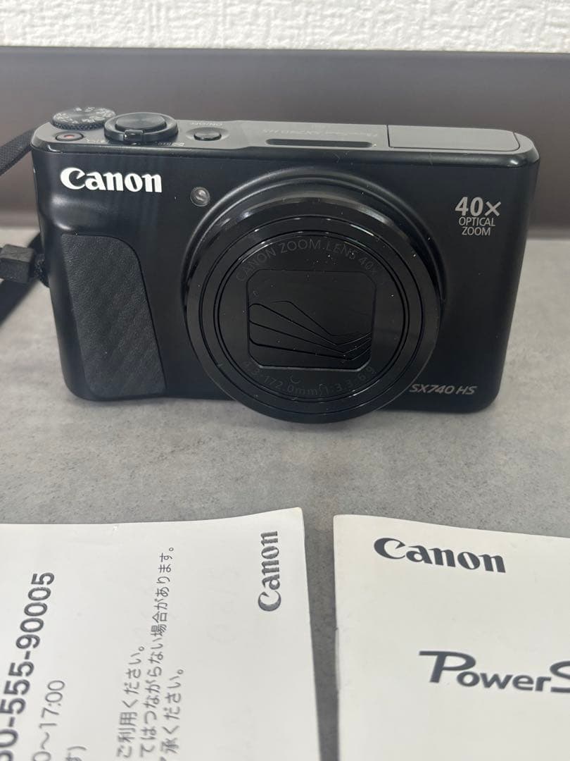 【美品】Canon PowerShot SX740 HS ブラック 40倍ズーム