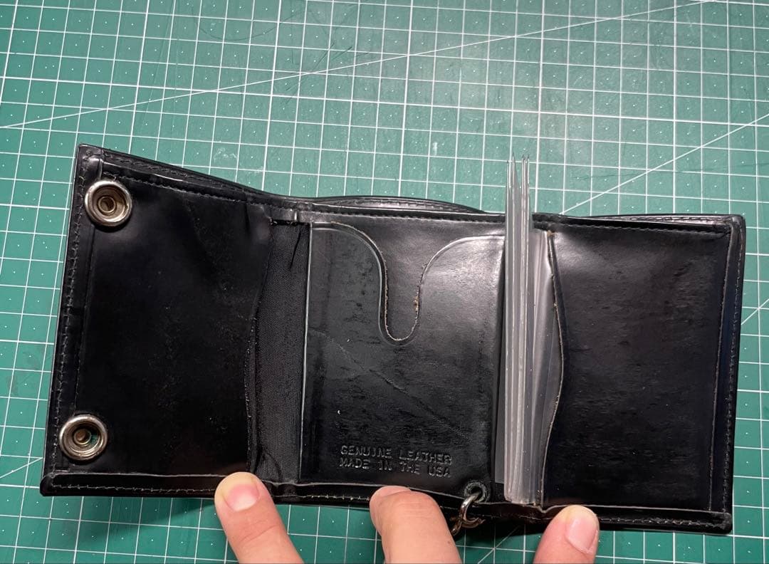 トラッカー　ハーレーダビッドソン　ショートウォレット80's? 90's?折財布