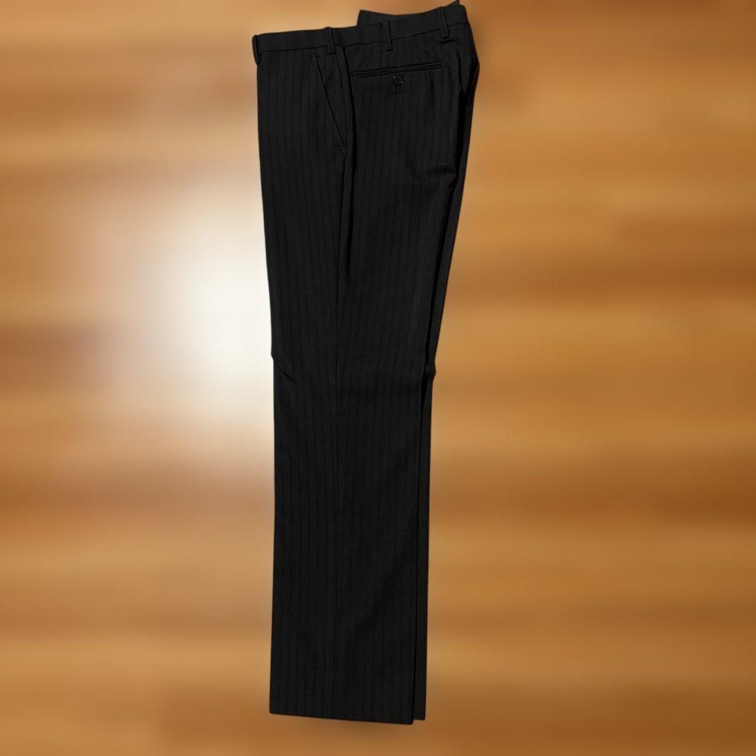 BURBERRY BLACK LABEL ビジネススーツ ブラック ストライプ