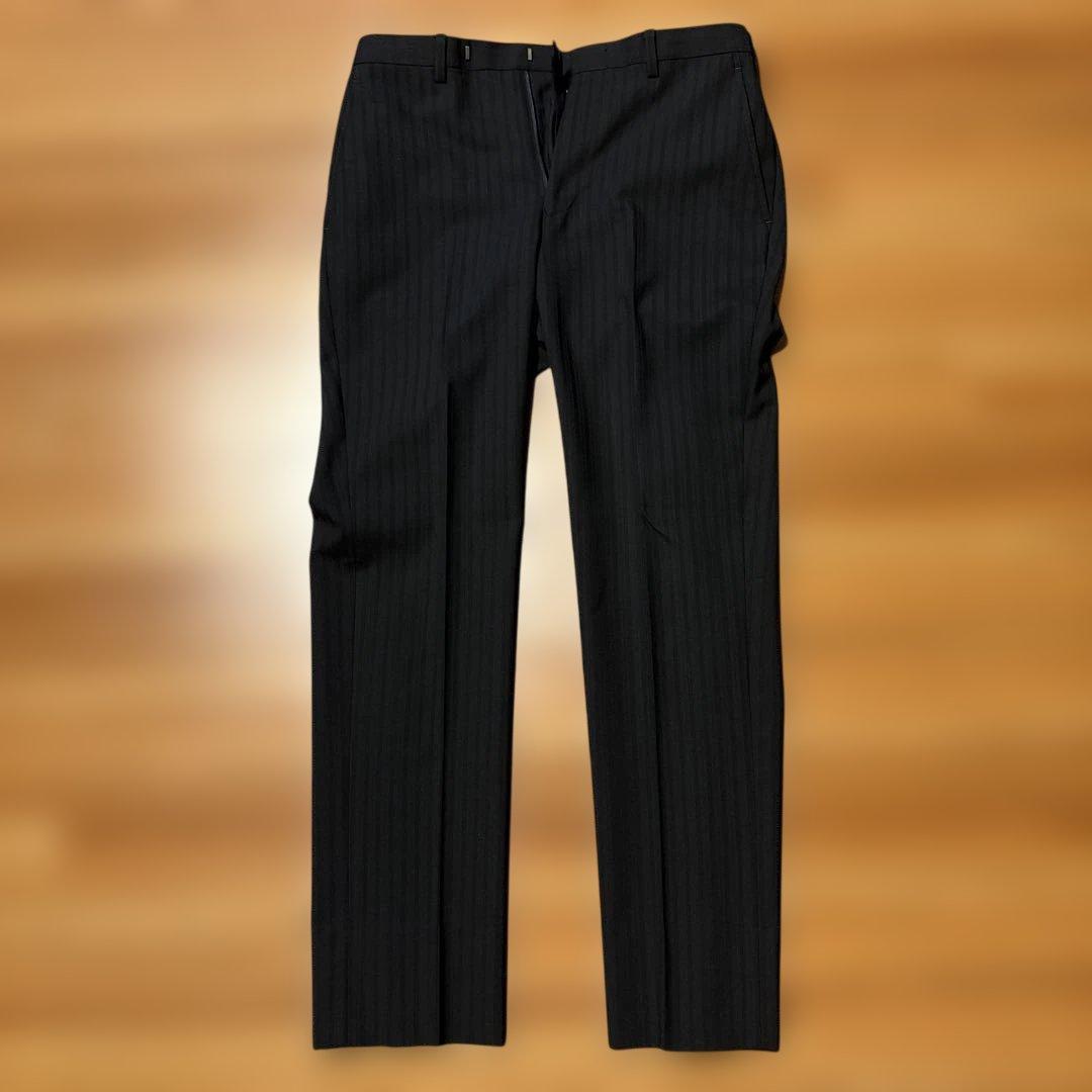 BURBERRY BLACK LABEL ビジネススーツ ブラック ストライプ