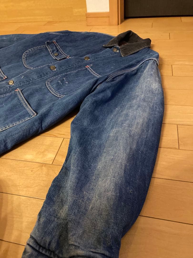 60s シアーズ　デニム　カバーオール ブランケット　ビンテージ　雰囲気系