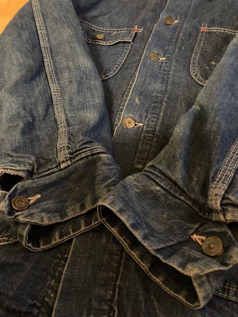 60s シアーズ　デニム　カバーオール ブランケット　ビンテージ　雰囲気系