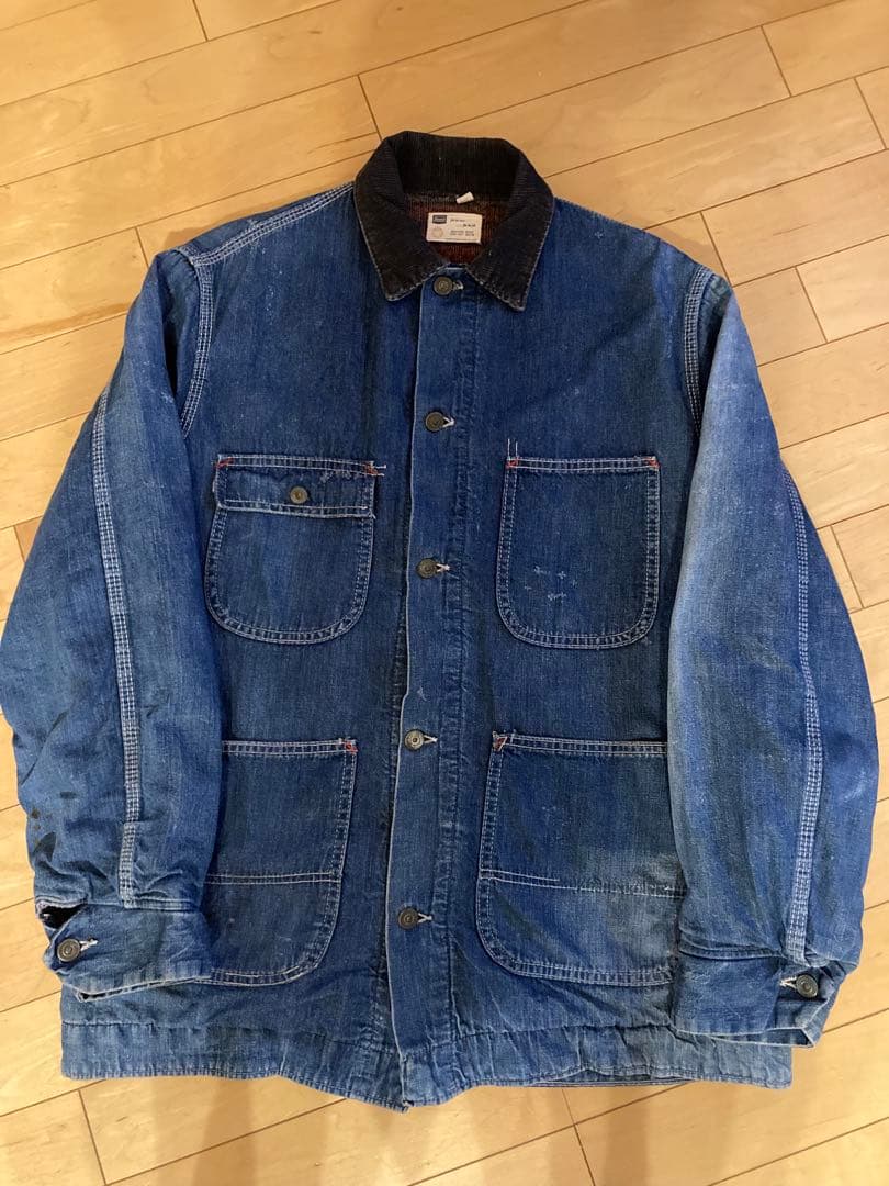 60s シアーズ　デニム　カバーオール ブランケット　ビンテージ　雰囲気系