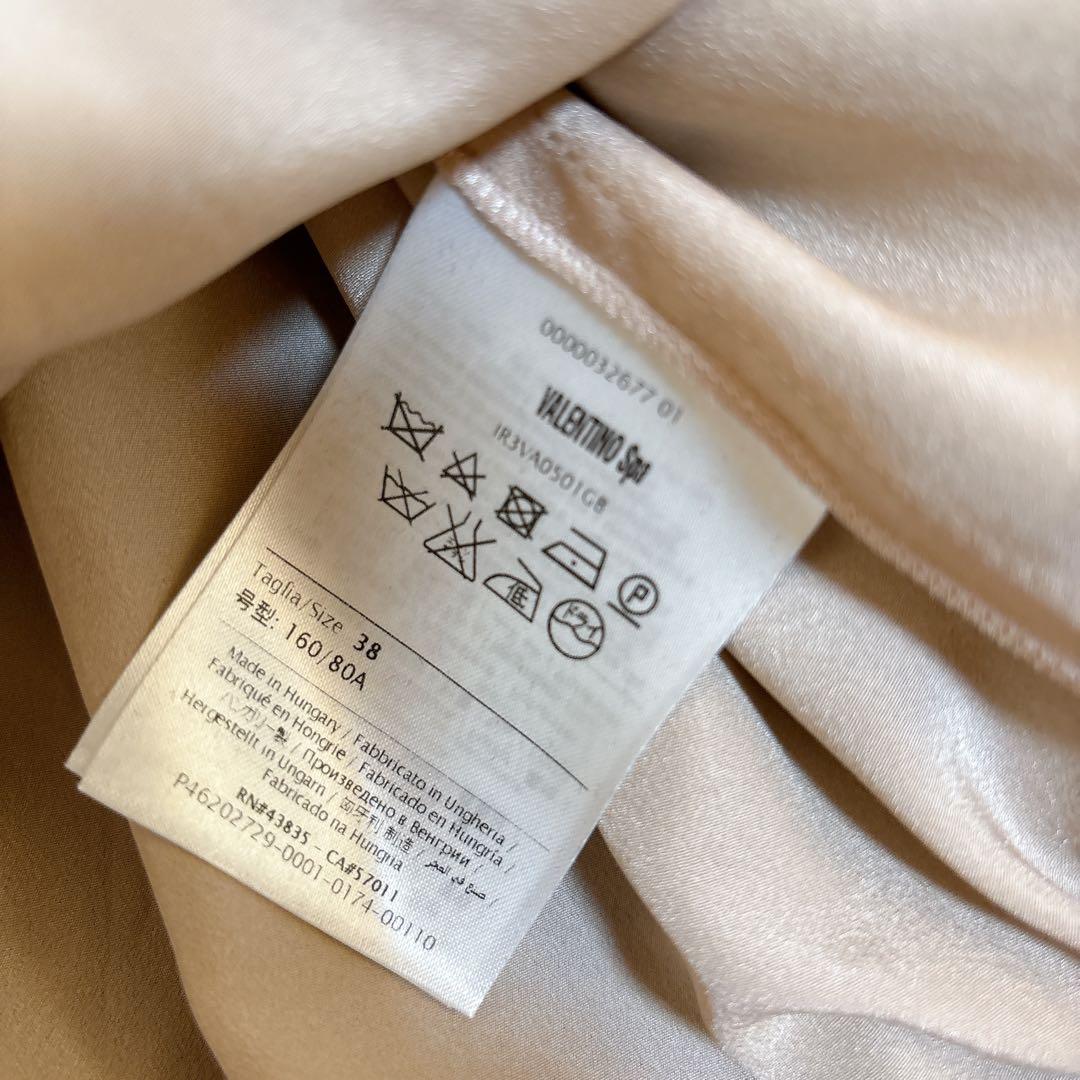 希少☆レッドヴァレンティノ シルク100% レース フラワー ワンピース