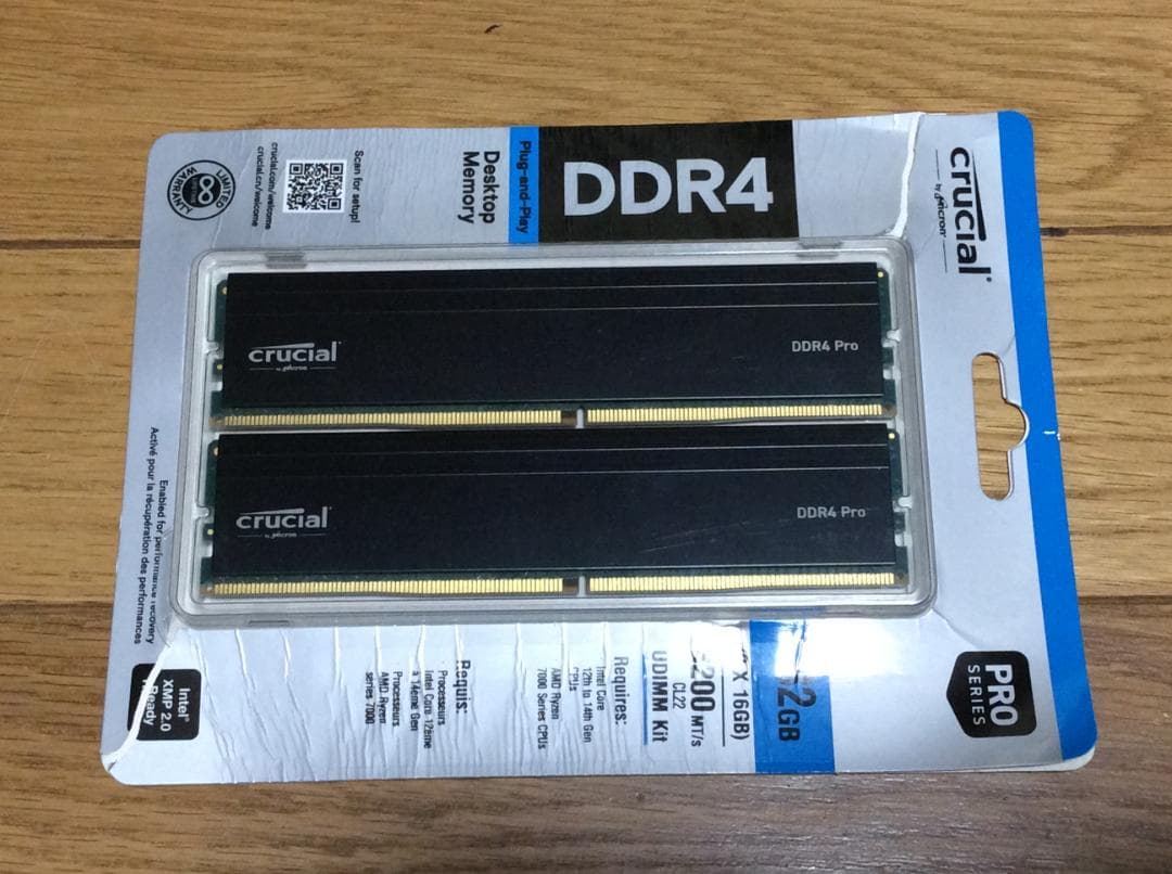 Crucial CP2K16G4DFRA32A 16GB 2枚組 32GB 中古
