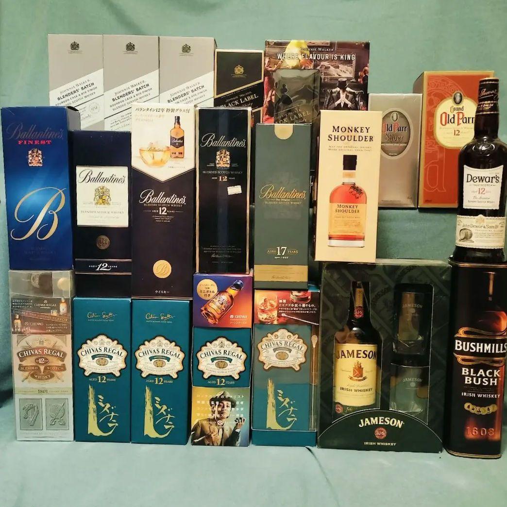 ブレンデッドウイスキー スコッチウイスキー 21本 まとめ売り ほぼ箱付き