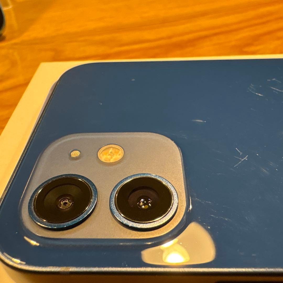 Apple iPhone 12ブルー128GB本体 箱、充電ケーブル付き