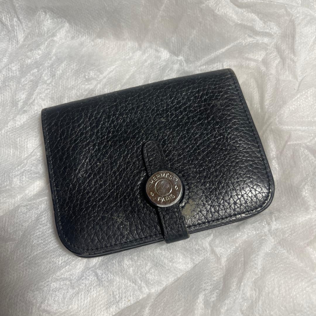 エルメス ブラックレザー ケース