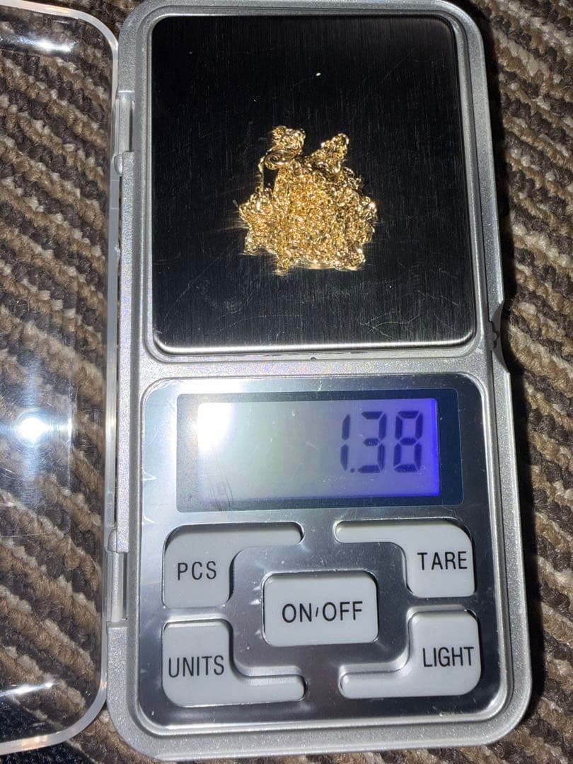 K18 ygデザインネックレス50cm