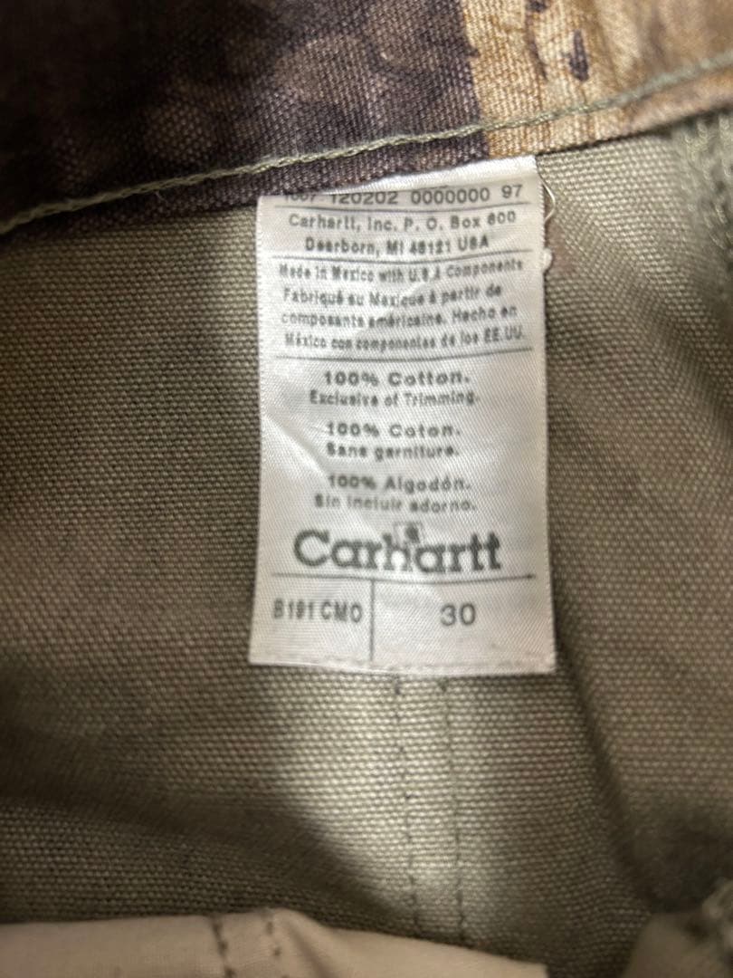 Carhartt リアルツリー　迷彩