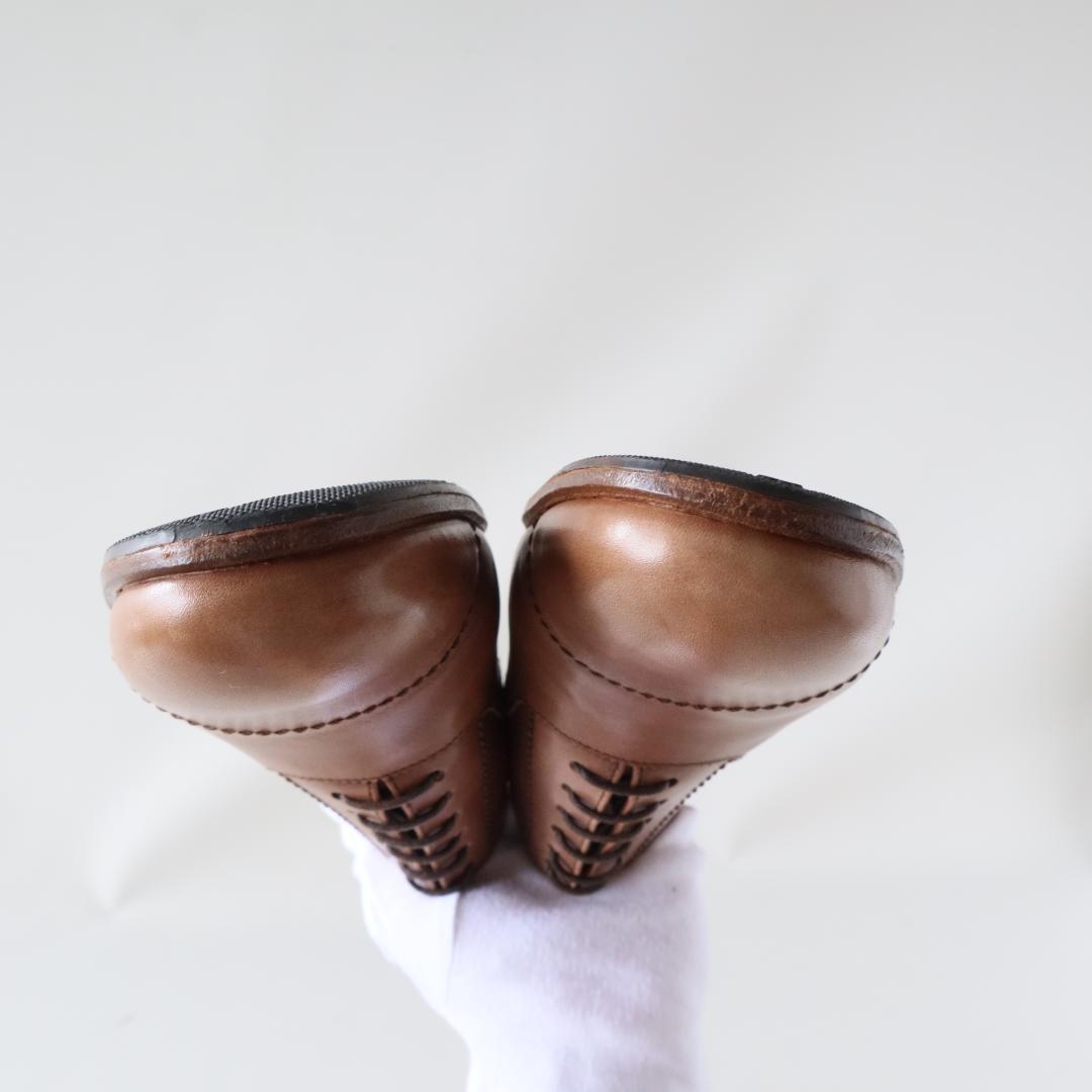 極美品マーガレットハウエル　レースアップシューズ　ブラウン　36 23cm