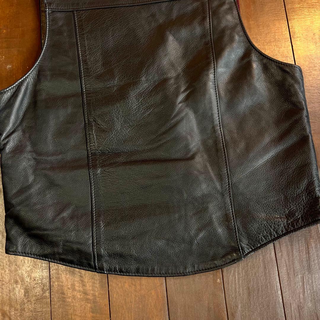 USA製！！【Schott N.Y.C. ショット】レザーベスト 本革ブラック