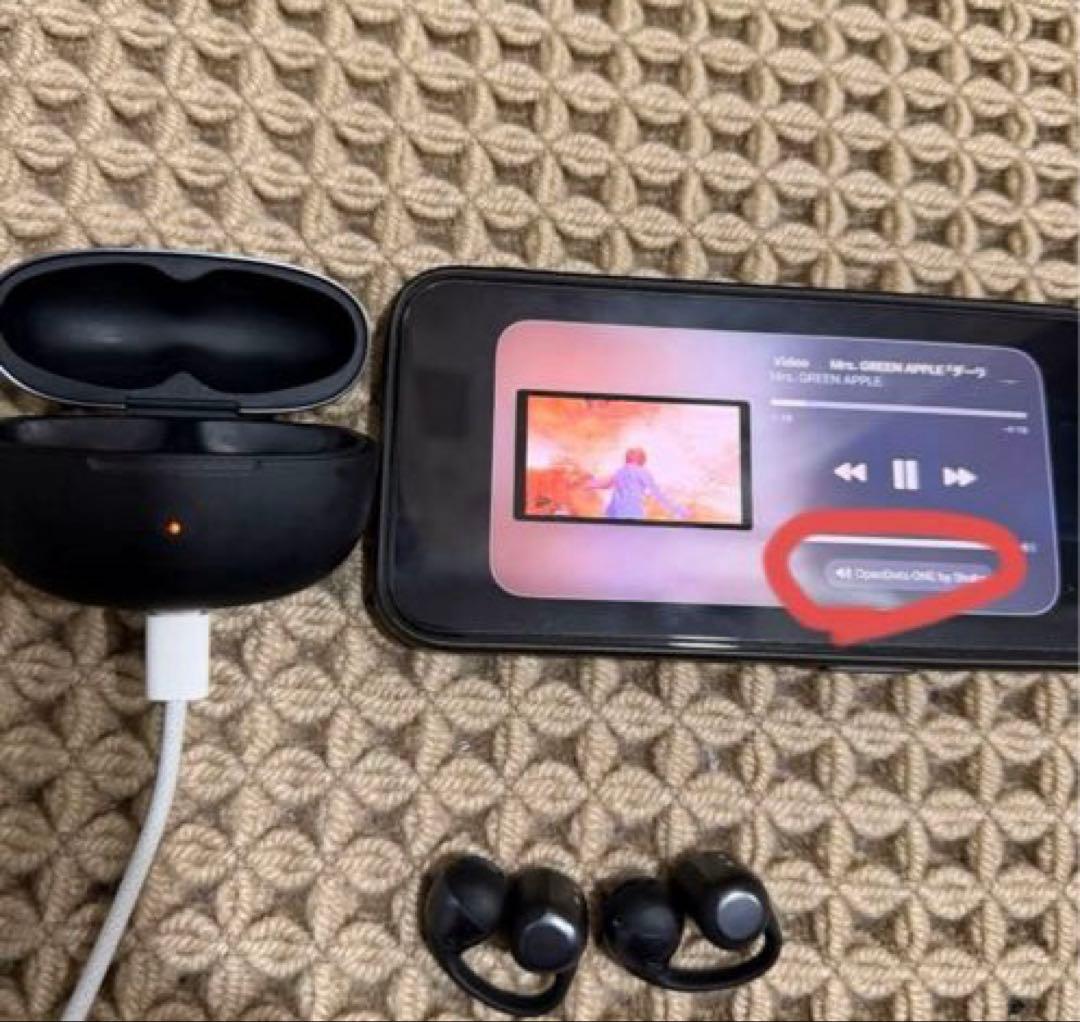 【中古】2025年5月購入SHOKZ OPEN DOTS ONE ※訳あり