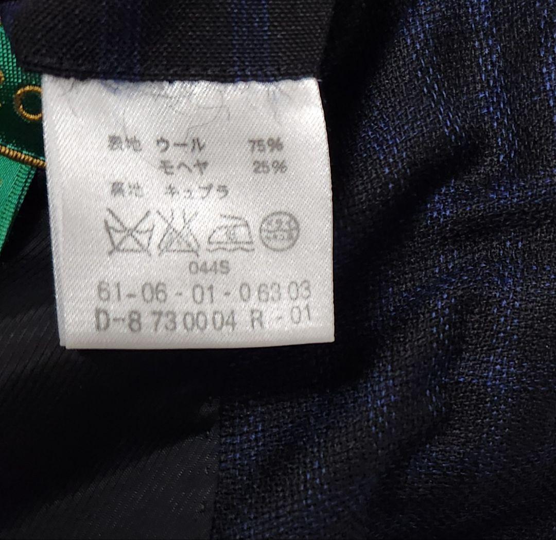 じ*ら様 トゥモローランド　メンズ　スーツ　濃紺ブルー×ブラック　チェック