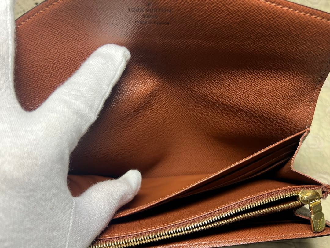 美品　ルイヴィトン 長財布 モノグラム ポルトフォイユ サラ