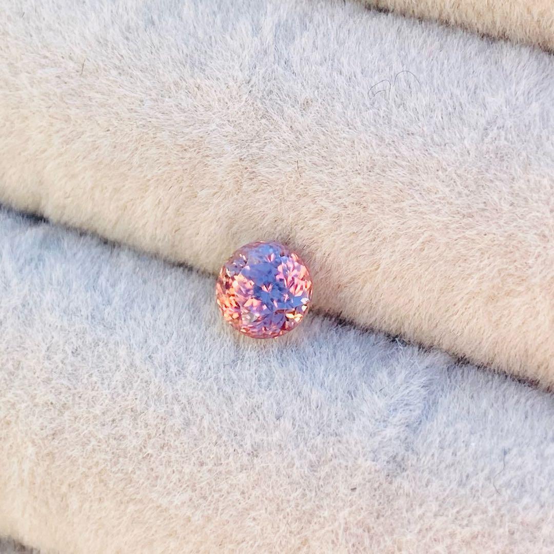 天然石　ピンクジルコン　ルース　天然石リング