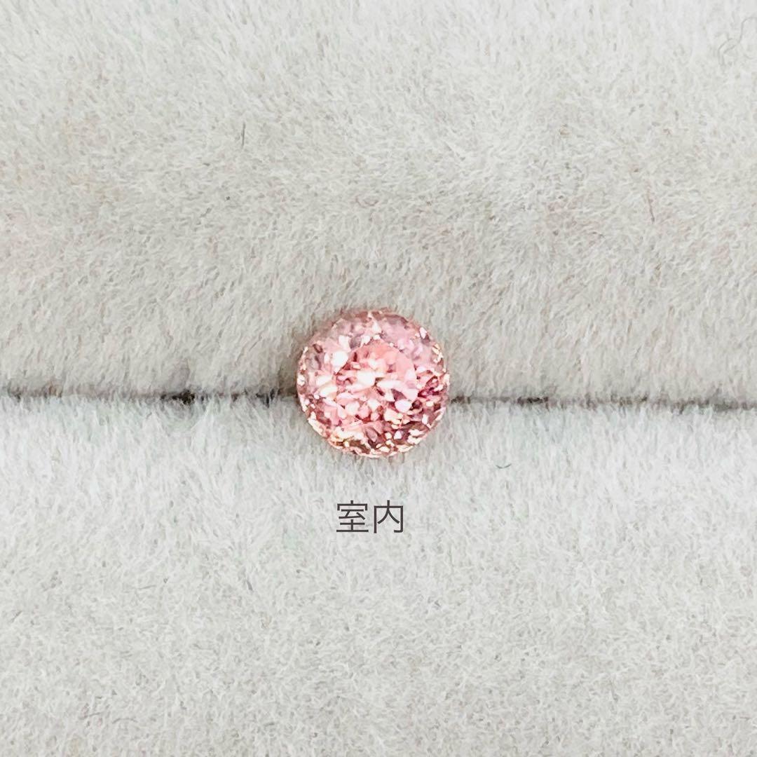 天然石　ピンクジルコン　ルース　天然石リング