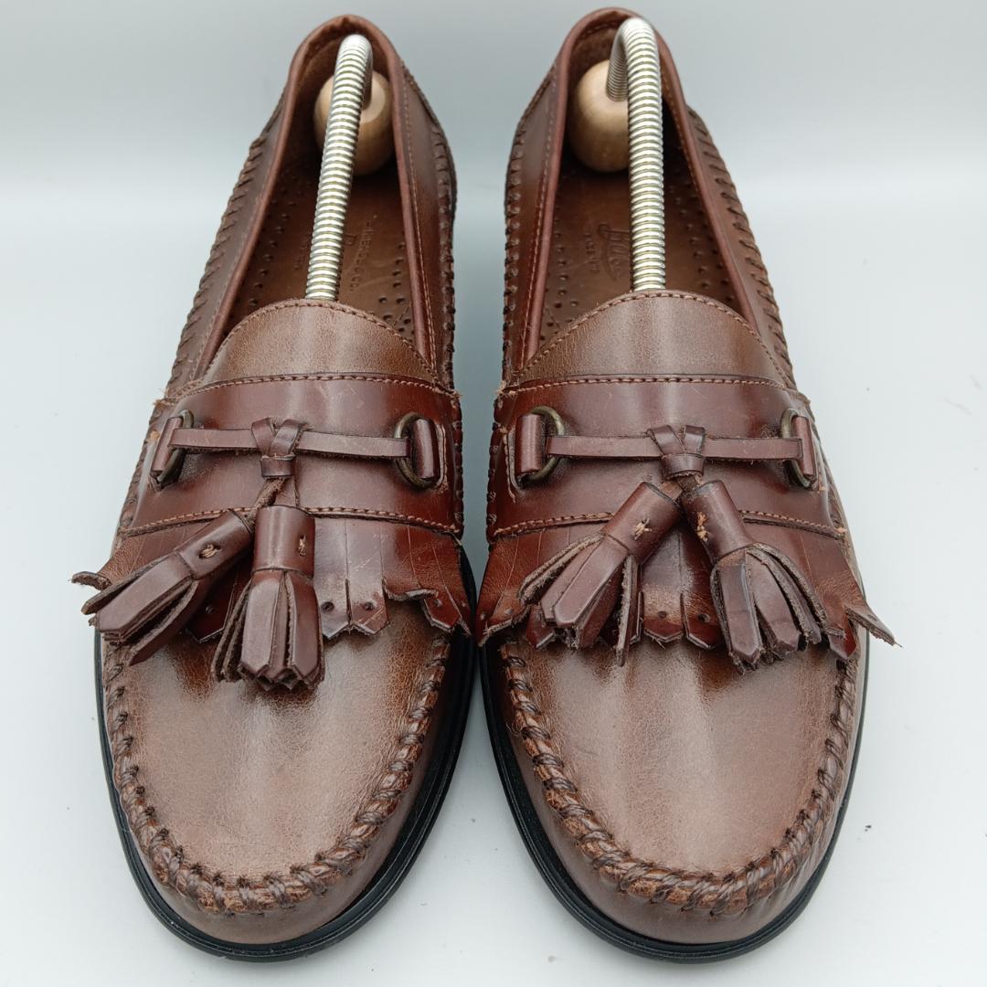 【美品】G.H.BASS ジーエイチバス タッセルローファー レザー 24.0㎝